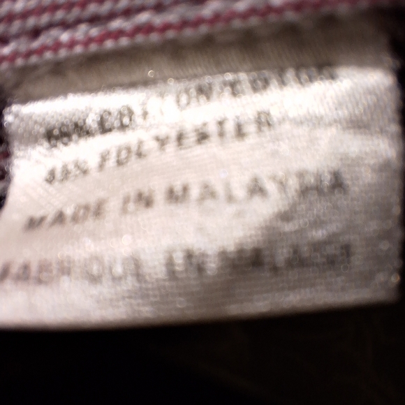 A Yves Saint Laurent men's long sleeve button-down red vertical striped in a 15 - Picture 5 of 5